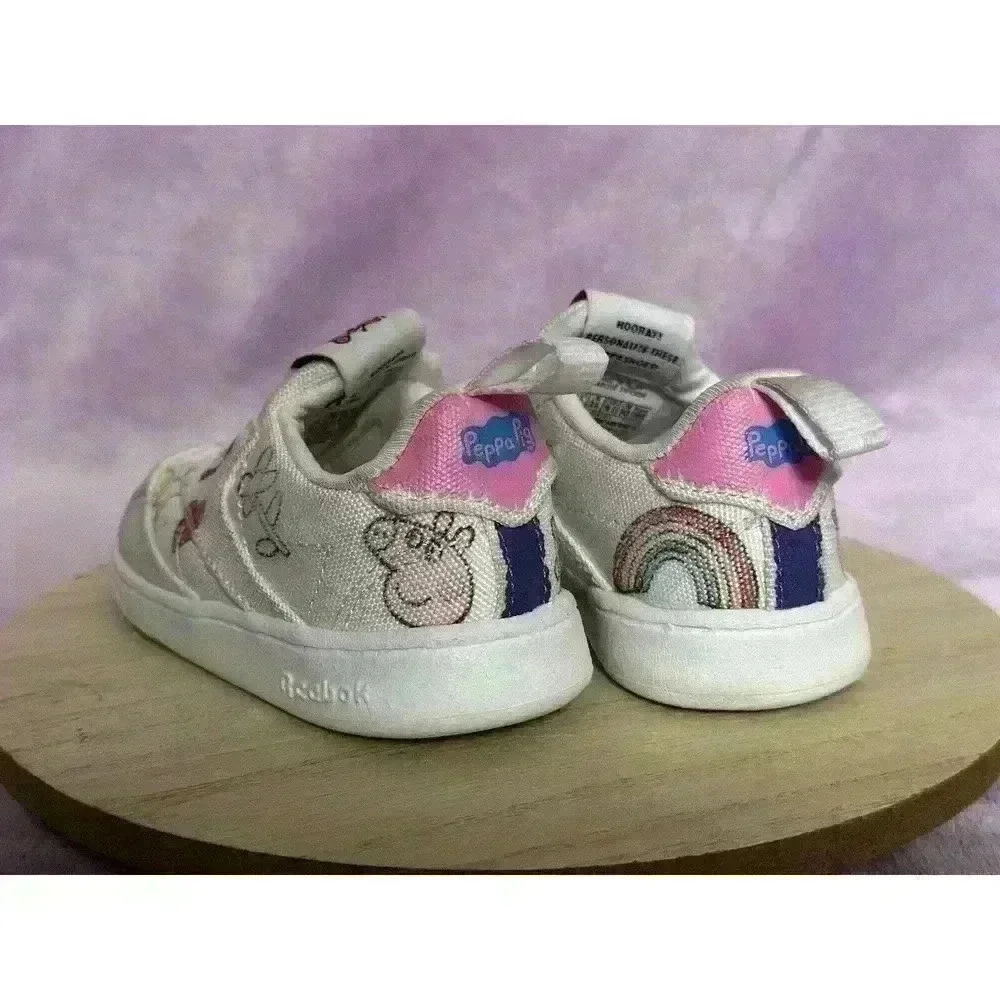 Reebok Club C Slip-On IV Peppa Pig Toddler Size 4 Sneakers - Picture 2 of 13